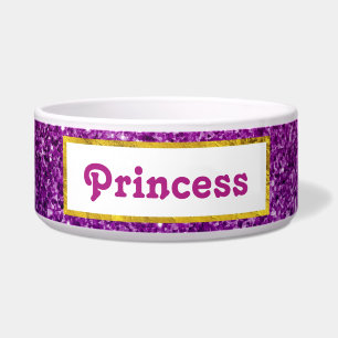 Tigela Gemstones brilhantes cor-de-rosa e púrpura