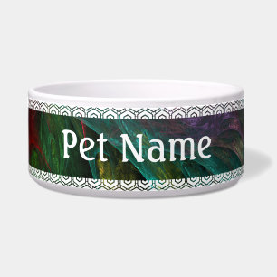 Tigela Gênesis Abstrato Art Dog Bowl