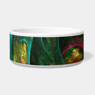 Tigela Gênesis Nova Abstrato Art Dog Bowl