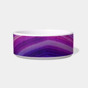 Tigela Géode Roxo Girado Caído