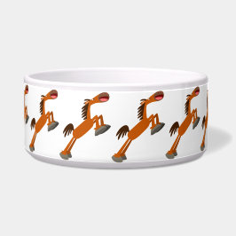 Tigela Giddyup, Horsey! Cartoon Horse Pet Bowl