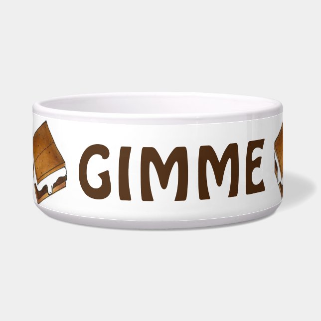 Tigela GIMME S'MORE Marshmallow Treats Pet Bowl (Esquerda)