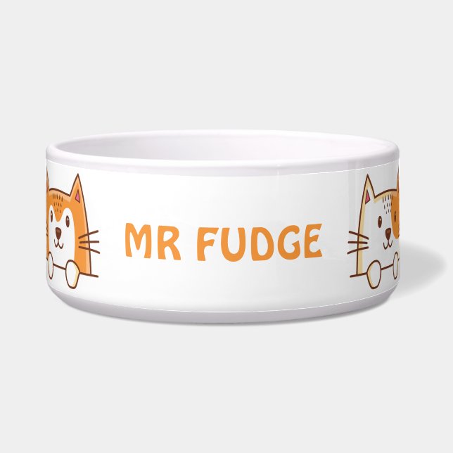 Tigela Ginger Cats Personalizado Bonito (Frente)