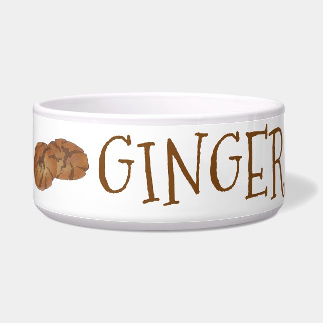 Tigela Ginger, Gingersnap, Nut Biscuit Cookie (Esquerda)