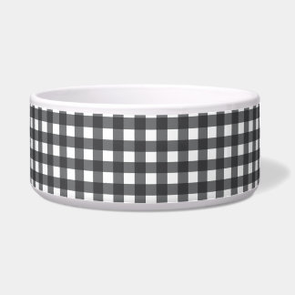 Tigela Gingham Preto e Branco