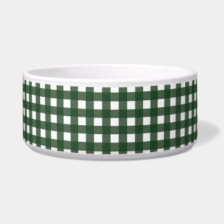 Tigela Gingham Verde e Branco
