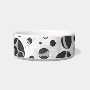Tigela Girafa Pontos Preto e Cinza Claro Estampa