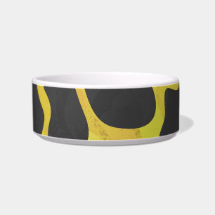 Tigela Giraffe Black and Yellow Impressão