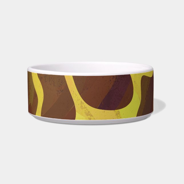 Tigela Giraffe Brown e Impressão Amarelo (Direita)