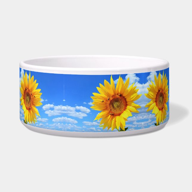 Tigela Girassol Amarelo e Bolinha de Abelhas (Frente)