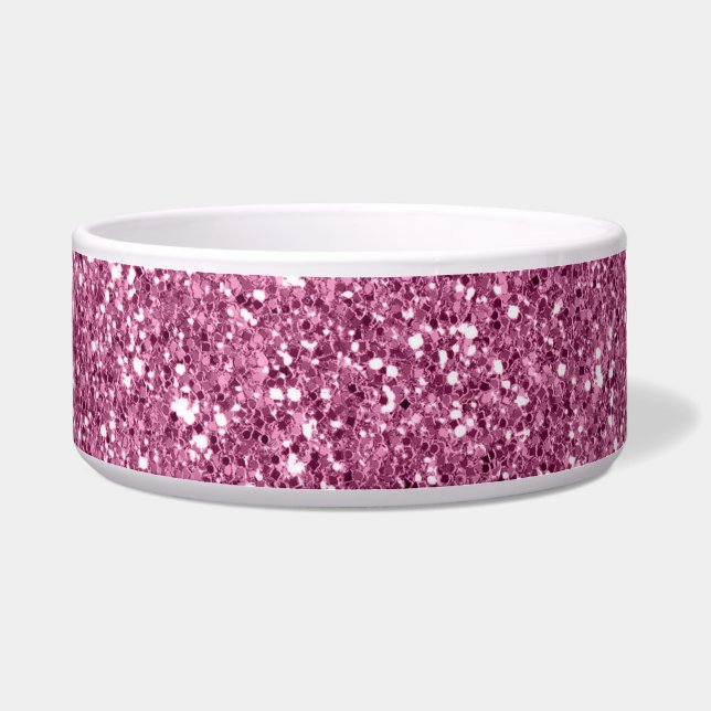 Tigela Girly Glitzy Pink Glitter (Frente)