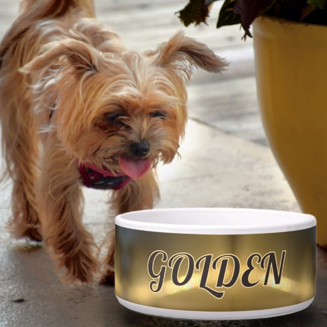 Tigela Golden Refraction Pet Dog (Criador carregado)