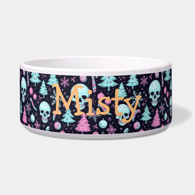 Tigela Gótico de pastel Natal (Frente)