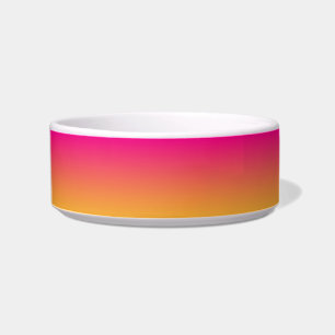 Tigela Gradiente rosa e laranja
