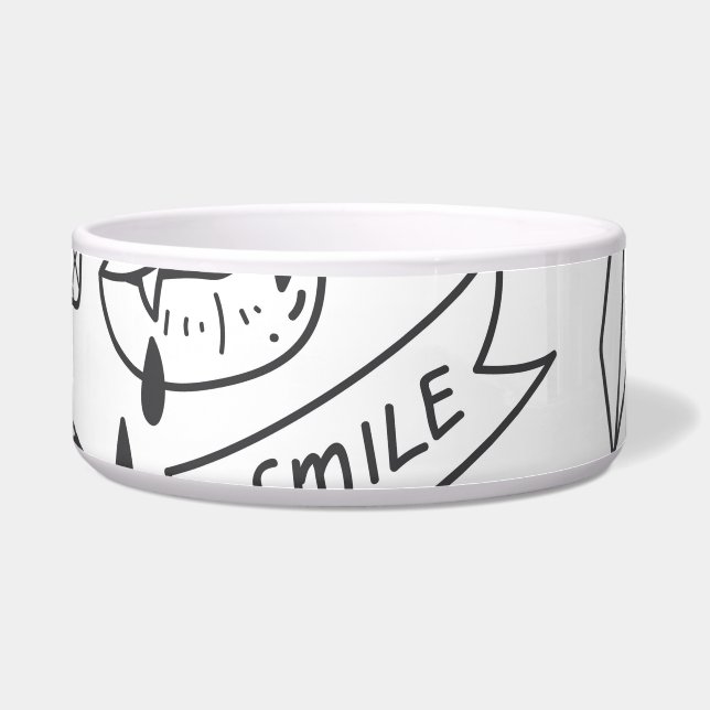 Tigela Grafite Bonito: Conjunto de Artes de Porte. (Frente)