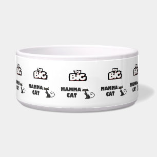 Tigela Grande design de mamãe para gatos legais
