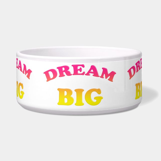 Tigela grande ideal. Texto decorativo do inclinação (Frente)