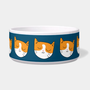 Tigela Grande para Pet de Gato Sonolento Fofa