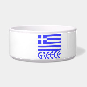 Tigela Grécia e Bandeira Grega