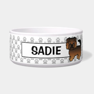 Tigela Grizzle Norfolk Terrier Cartoon Dog & Pet Name