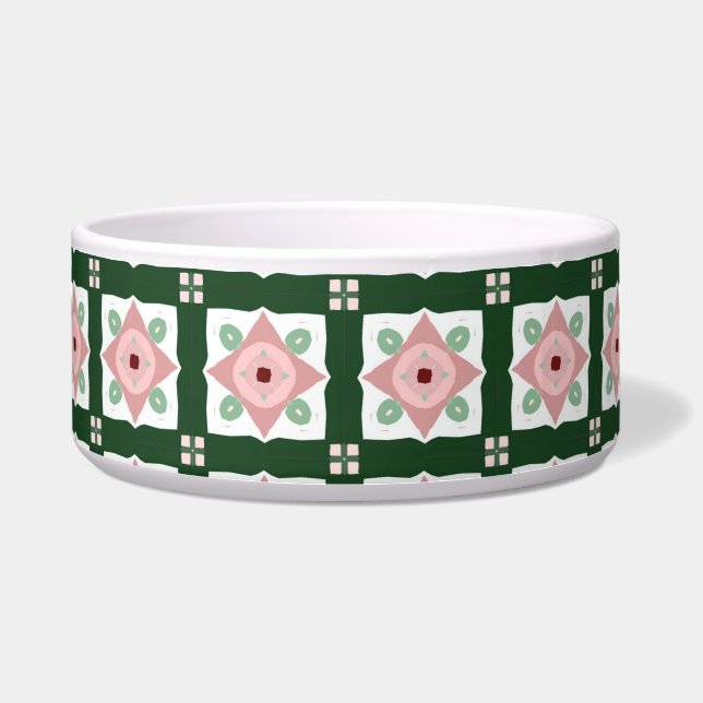 Tigela Groovy Folksy Bohemian Eclectic Christmas Standard (Frente)