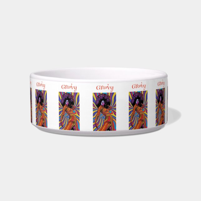 Tigela Groovy Retro Pet Bowl (Frente)