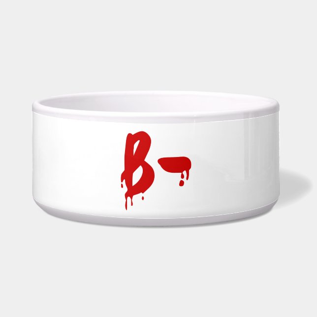 Tigela Grupo sanguíneo B - Hospital #Horror Negativo (Frente)