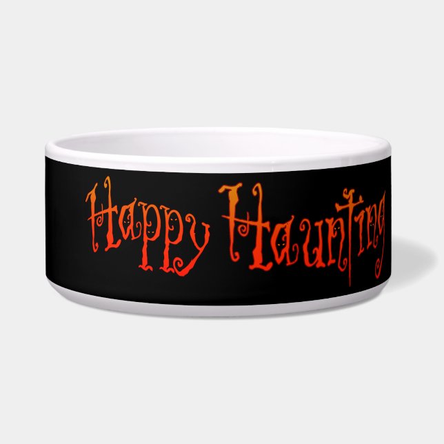 Tigela Halloween Happy Haunting (Frente)