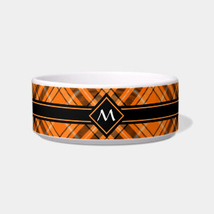 Tigela Halloween Orange Tartan