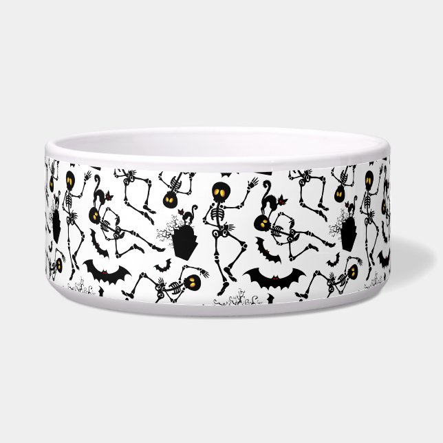 Tigela Halloween Skeletons Macabre Dance (Frente)