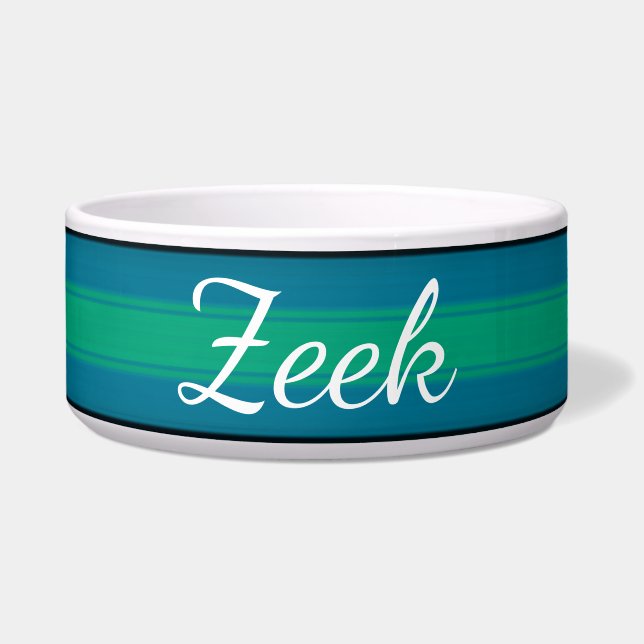 Tigela HAMbyWhiteGlove - Bolsa de comida de Cachorro Turq (Frente)