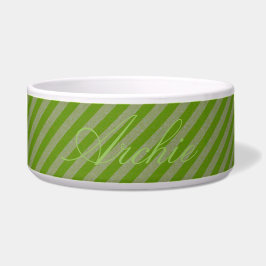 Tigela HAMbyWhiteGlove - Dog comida Bowl - Diagonal Verde