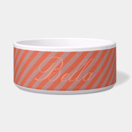 Tigela HAMbyWhiteGlove - Dog comida Bowl - Orange Diagona