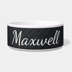 Tigela HAMbyWhiteGlove - Dog comida Bowl - Preto/Preto