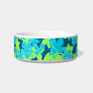 Tigela Hanalei Hawaiian Hibiscus Pet Bowls