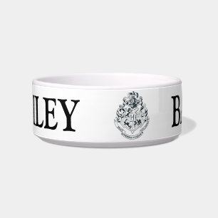 Tigela Harry Potter Brasão de Hogwarts - Preto e Branco