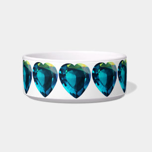 Tigela Heart Aquamarine, Blue