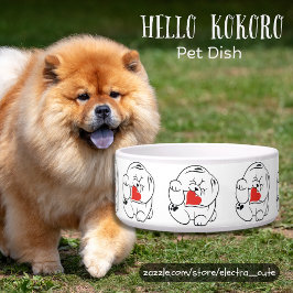 Tigela HELLO KOKORO Chow dog