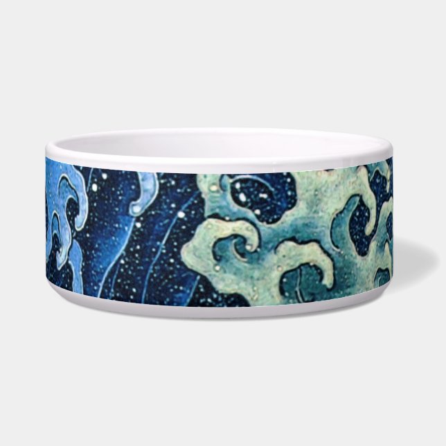 Tigela Hokusai Feminine Wave Vintage Ocean (Frente)