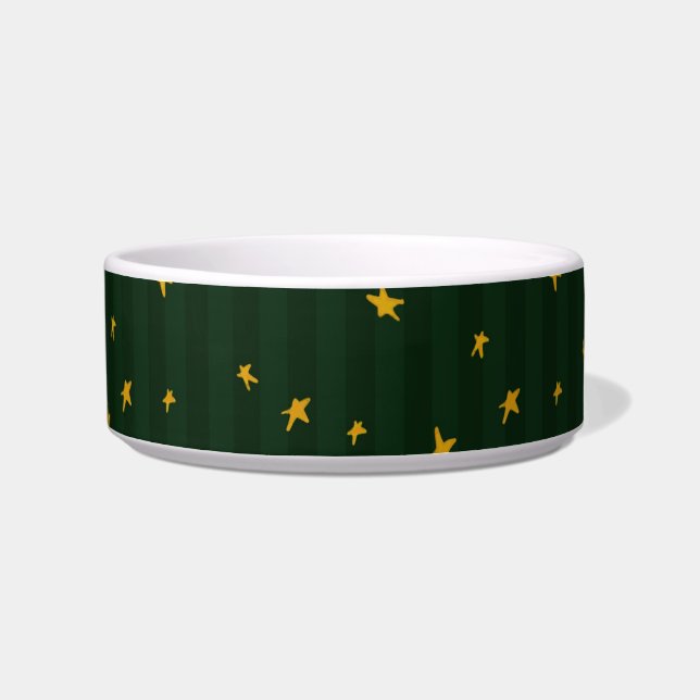 Tigela Holiday Green Yellow Stripe Star Christmas  (Direita)