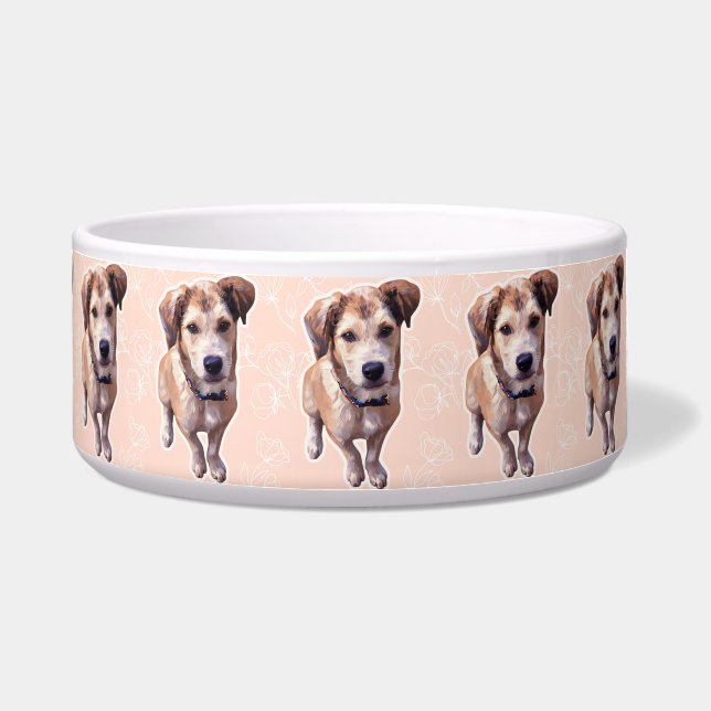 Tigela Husky Puppy Ceramic Pet Bowl (Frente)