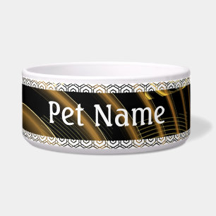Tigela Hypnosis Abstrato Art Dog Bowl