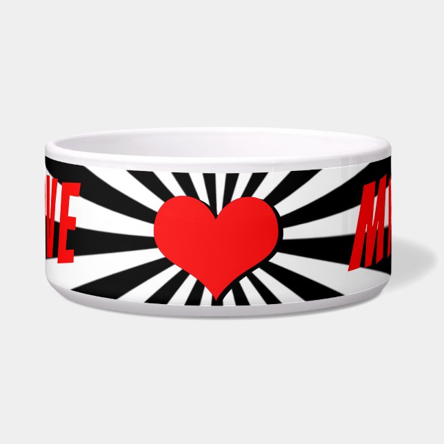 Tigela I love my dog mit Herz (Frente)