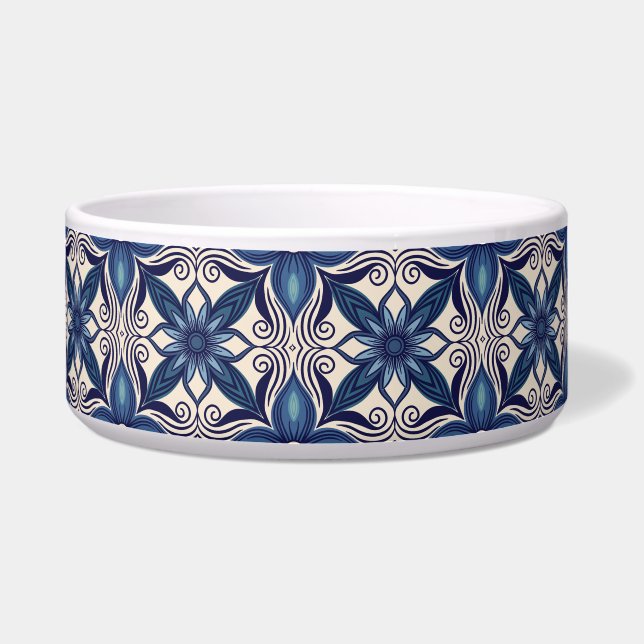 Tigela Ice Blue Flowers (Frente)