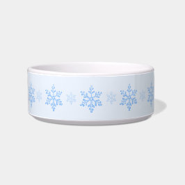 Tigela Icy Blue Snowflake Ceramic Pet Bowl