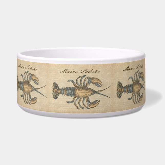 Tigela Ilustração de Lagosta Madeira Antica (Frente)