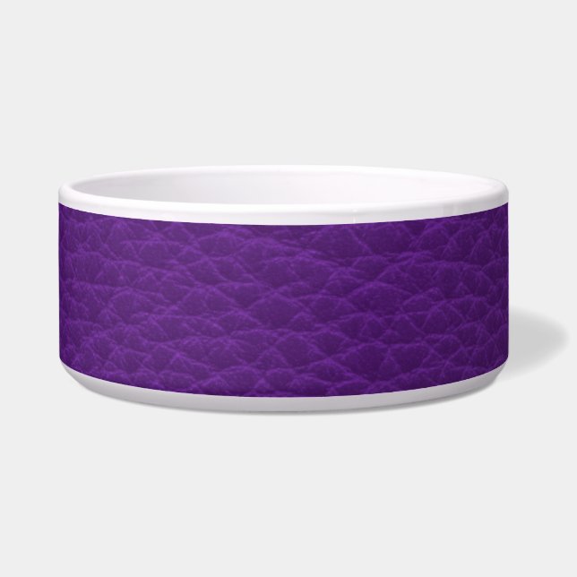 Tigela Imagem do couro roxo (Frente)