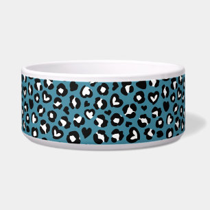 Tigela Impressão Animal, Leopardo Azul, Manchas de Chita,