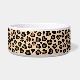 Tigela Impressão Animal, Leopardo Castanho, Manchas de Ch