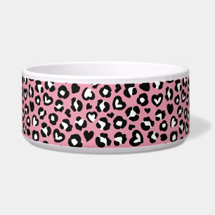 Tigela Impressão Animal, Leopardo Rosa, Manchas de Chita,